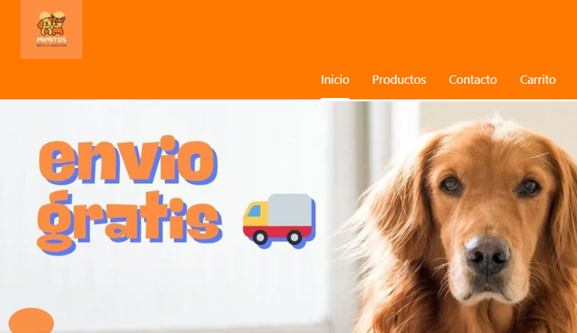 Captura del proyecto Tienda de Mascotas